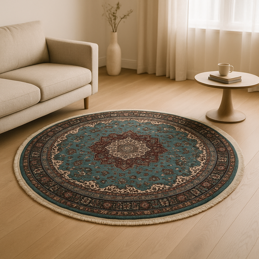 Teal Kashan Round