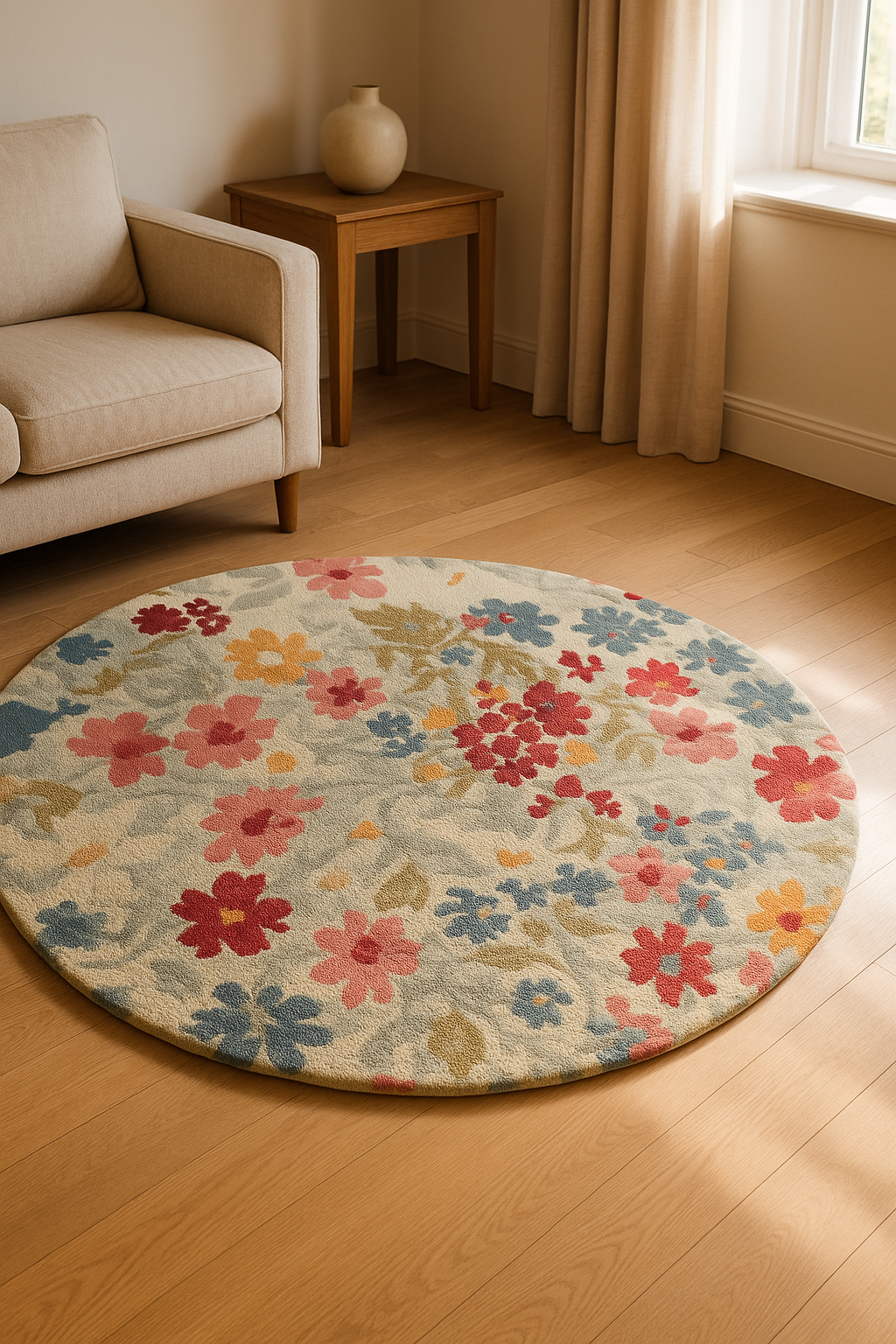Pastel Meadow Round